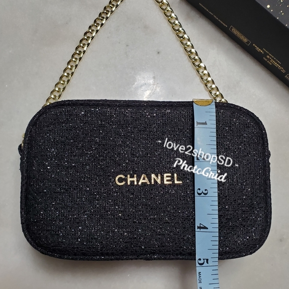 CHANEL Bags Chanel Limited Edition Black Cosmetic Zip Case 22 From